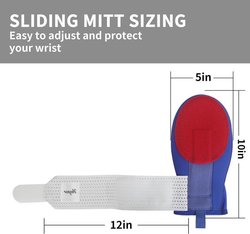 Heyear Baseball Sliding mitt, Sliding Mitt for Youth, Baseball Softball Glove for Hand Protection, Breathable and Durable, Adjustable Elastic Wrist Strap, Ambidextrous Design - Image 3